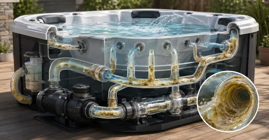 Whirlpool Querschnitt verdreckt